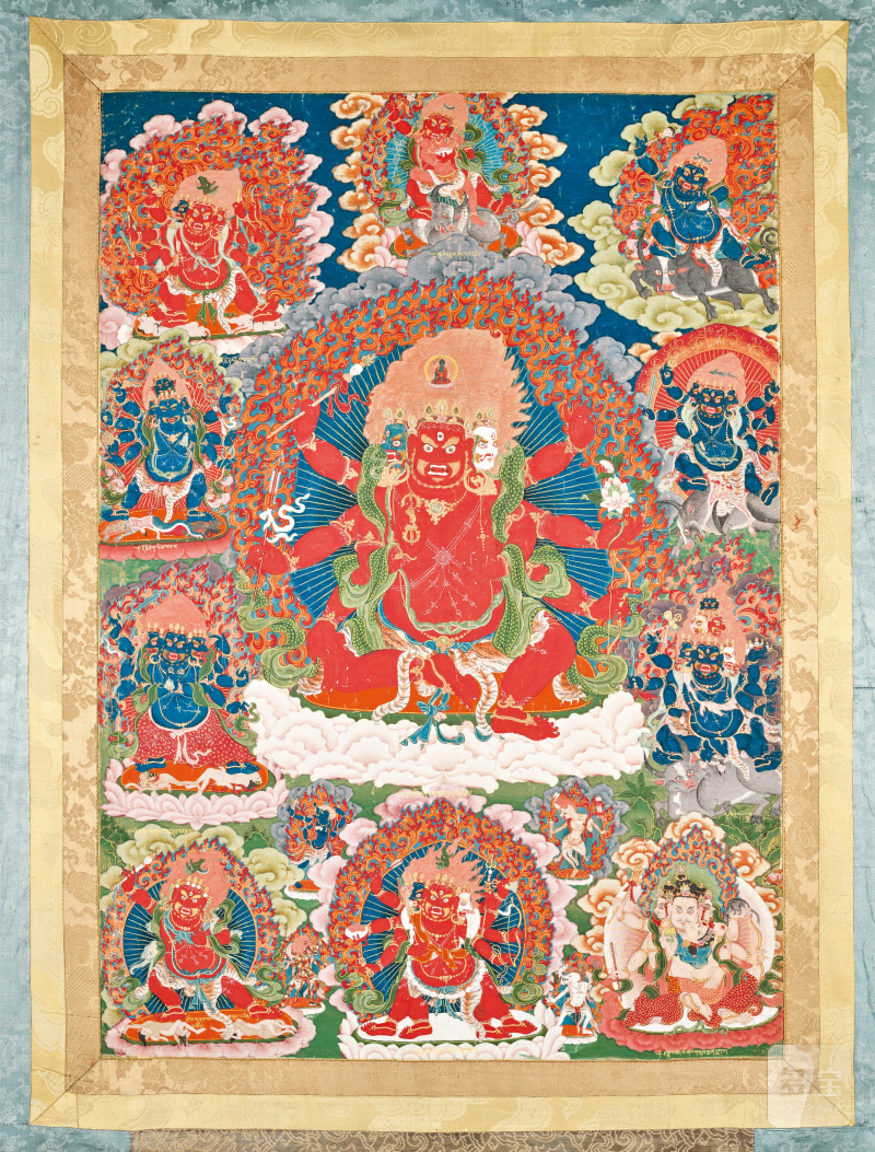 THANGKA REPRÉSENTANT HAYAGRIVA  BHOUTAN, XVIIIE-XIXE SIÈCLE - 图2